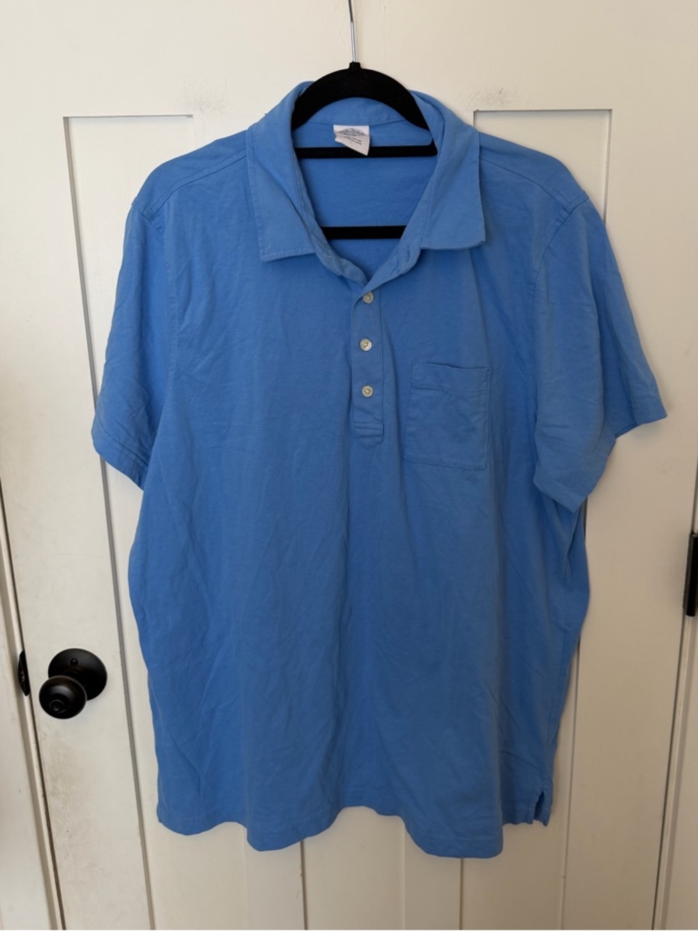 Brooks Brothers Polo Shirt Mens XXL Blue Casual Golf Rugby Knit Cotton Preppy